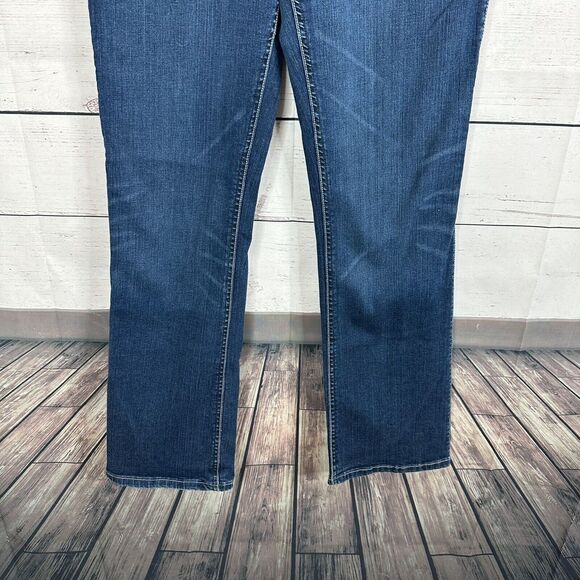 Wrangler Jeans Womens 12 Blue Q-Baby Riding inseam 33 Western Rodeo Cowgirl - Picture 3 of 12